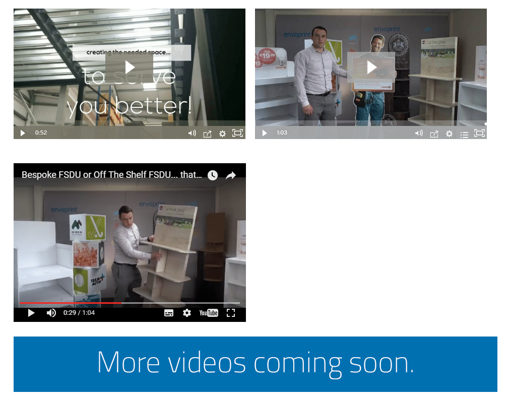 New FSDU Cardboard Display Stand videos