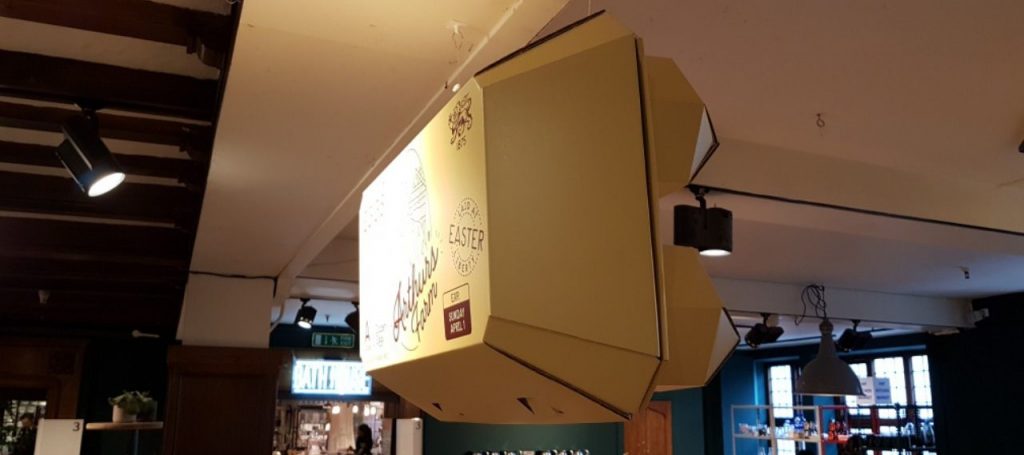 Liberty London Cardboard Egg-Box Easter Hanging FSDU POS Display