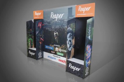 Bike Parts Display Stand In Cardboard